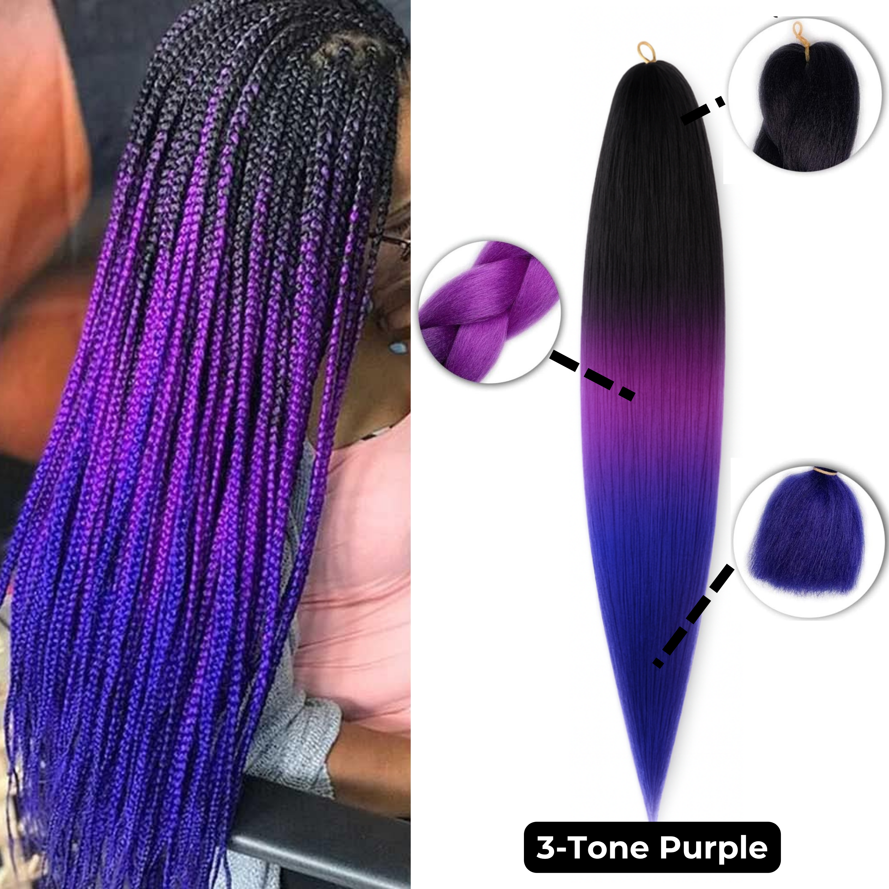 Pre-Stretched Braiding Hair (1 pack)