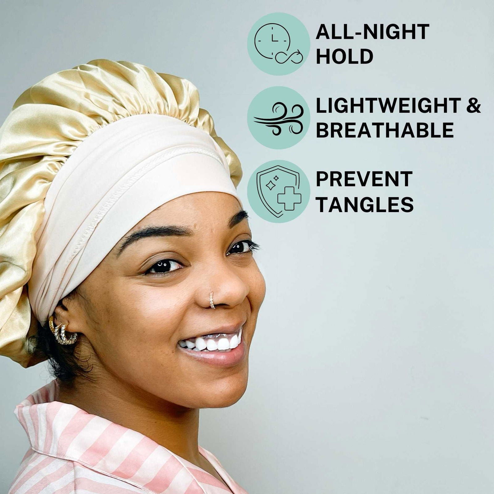 Deluxe Satin Bonnet - DES Hair Care