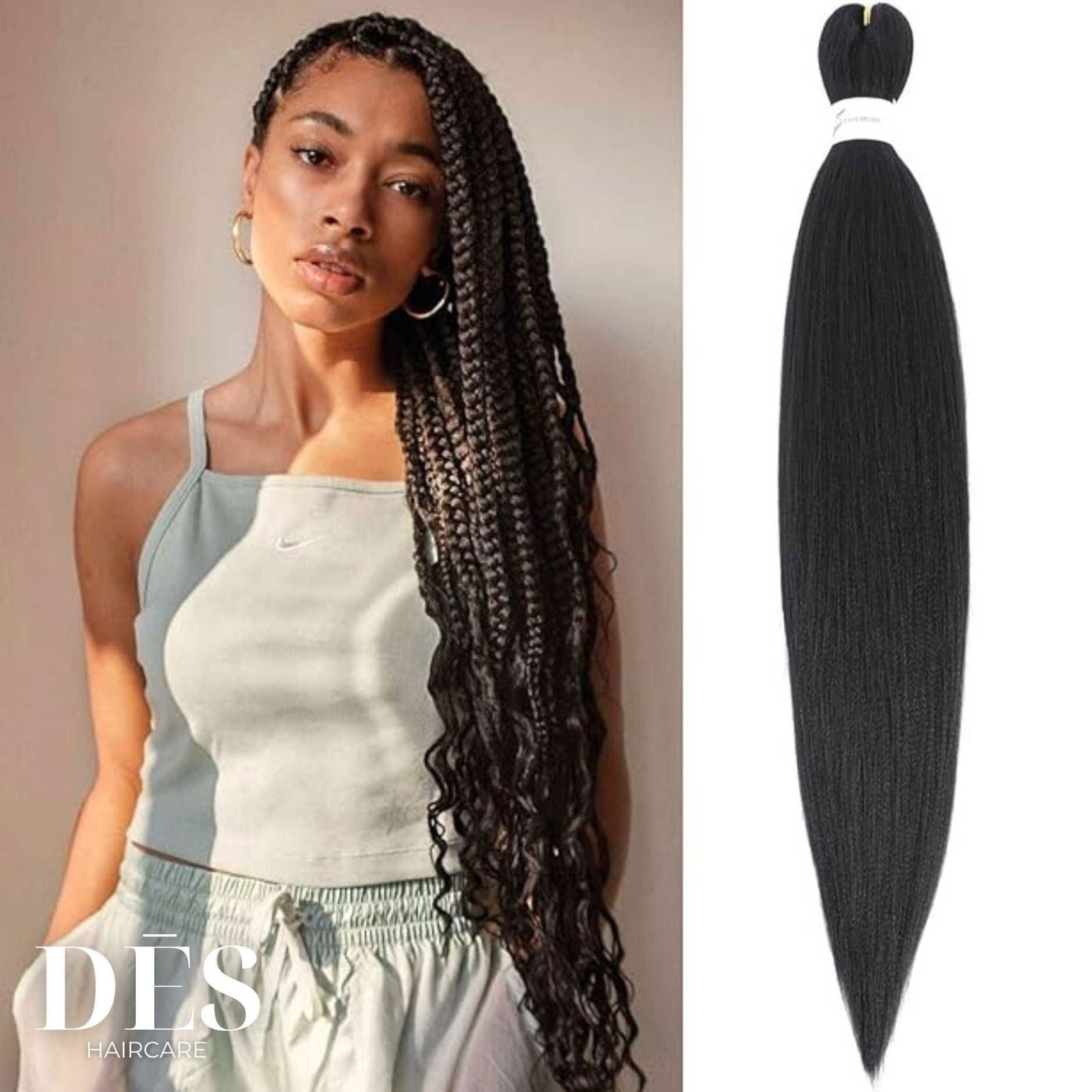 Pre-Stretched Braiding Hair (1 pack) - DES Hair Care