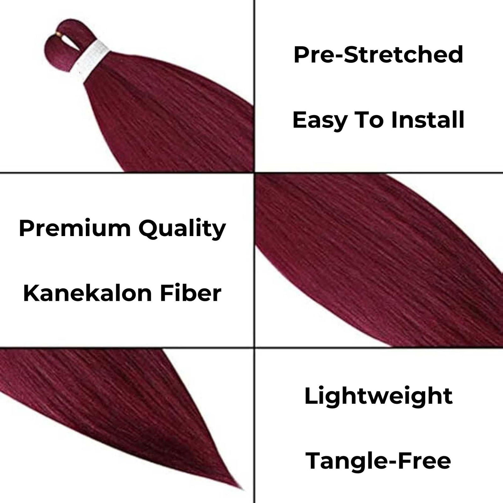 Pre-Stretched Braiding Hair Bundle (3-Pack) - DES Hair Care