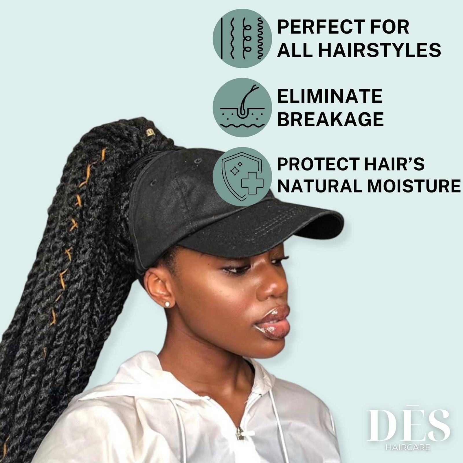 Satin Lined Curl Cap - DES Hair Care